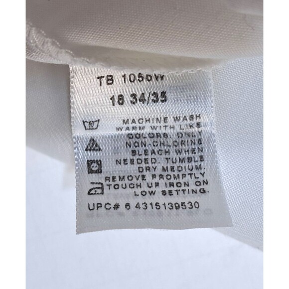 Vintage Mens Puritan White Long Sleeve Shirt Button Up Wrinkle Free Size XXL-2XL - Picture 10 of 10